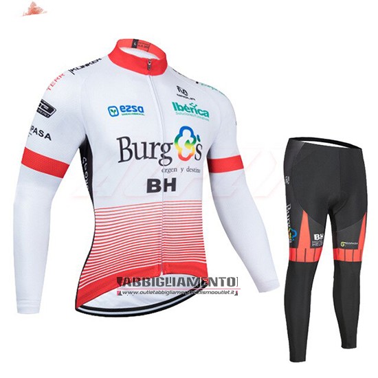 Abbigliamento Burgos BH 2020 Manica Lunga e Calzamaglia Con Bretelle Bianco e Rosso - Clicca l'immagine per chiudere